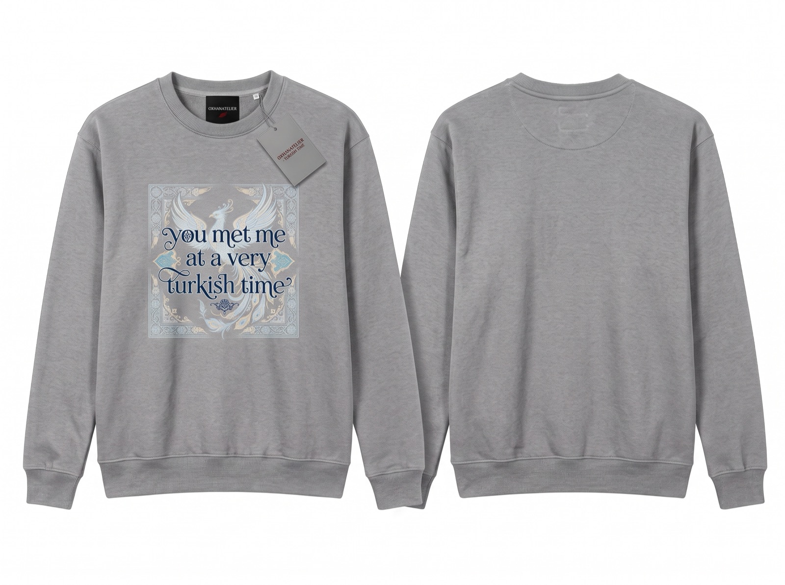 Very Turkish Time Sweatshirt · Grey
